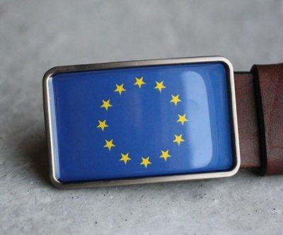 EU zászló szögletes övcsat