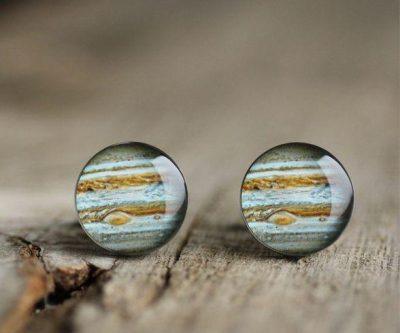 Jupiter nemesacél mandzsettagombok