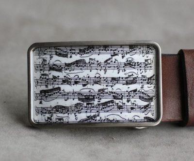 Bach kotta szögletes övcsat (fehér)