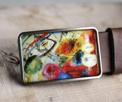 Kandinsky színes szögletes övcsat