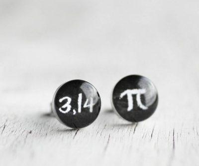 PI (3,14) sebészeti acél pötty fülbevalók