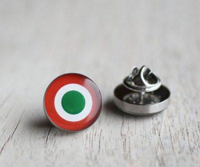 Kokárda nemesacél kitűző - Övcsatbolt
